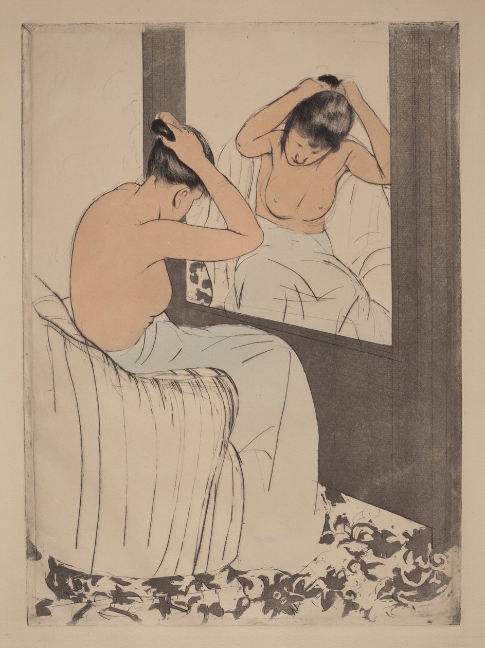La coiffure - Mary Cassatt