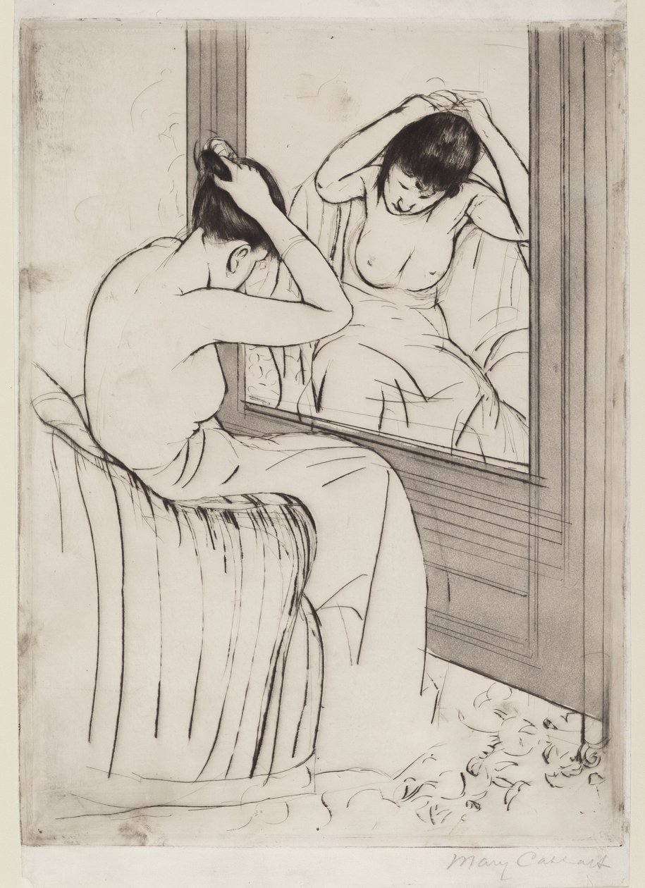 La Coiffure, 1890-1891 - Mary Cassatt