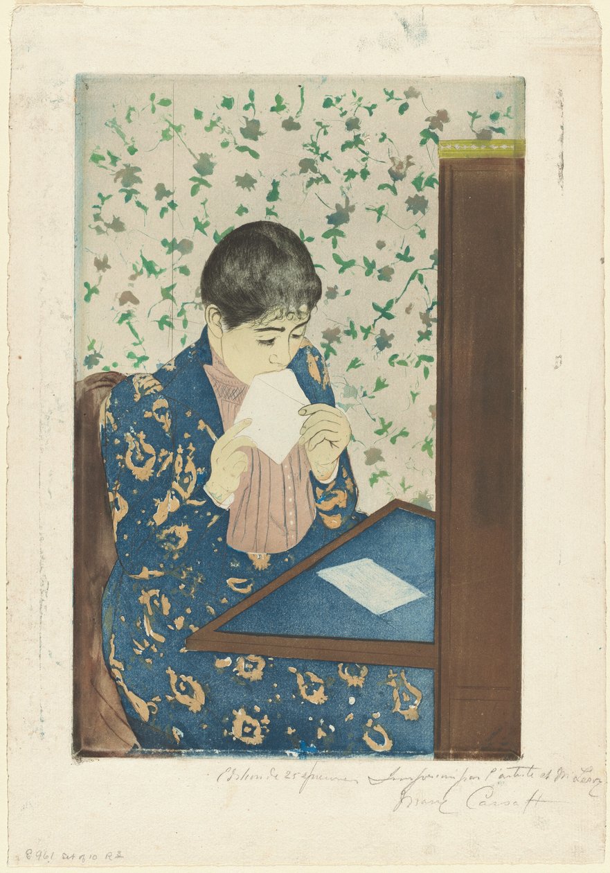 La Lettre, 1890-1891 - Mary Cassatt