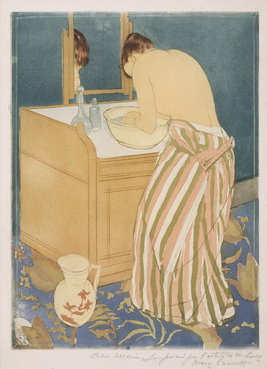 Femme se baignant (La Toilette), 1890-1 - Mary Cassatt