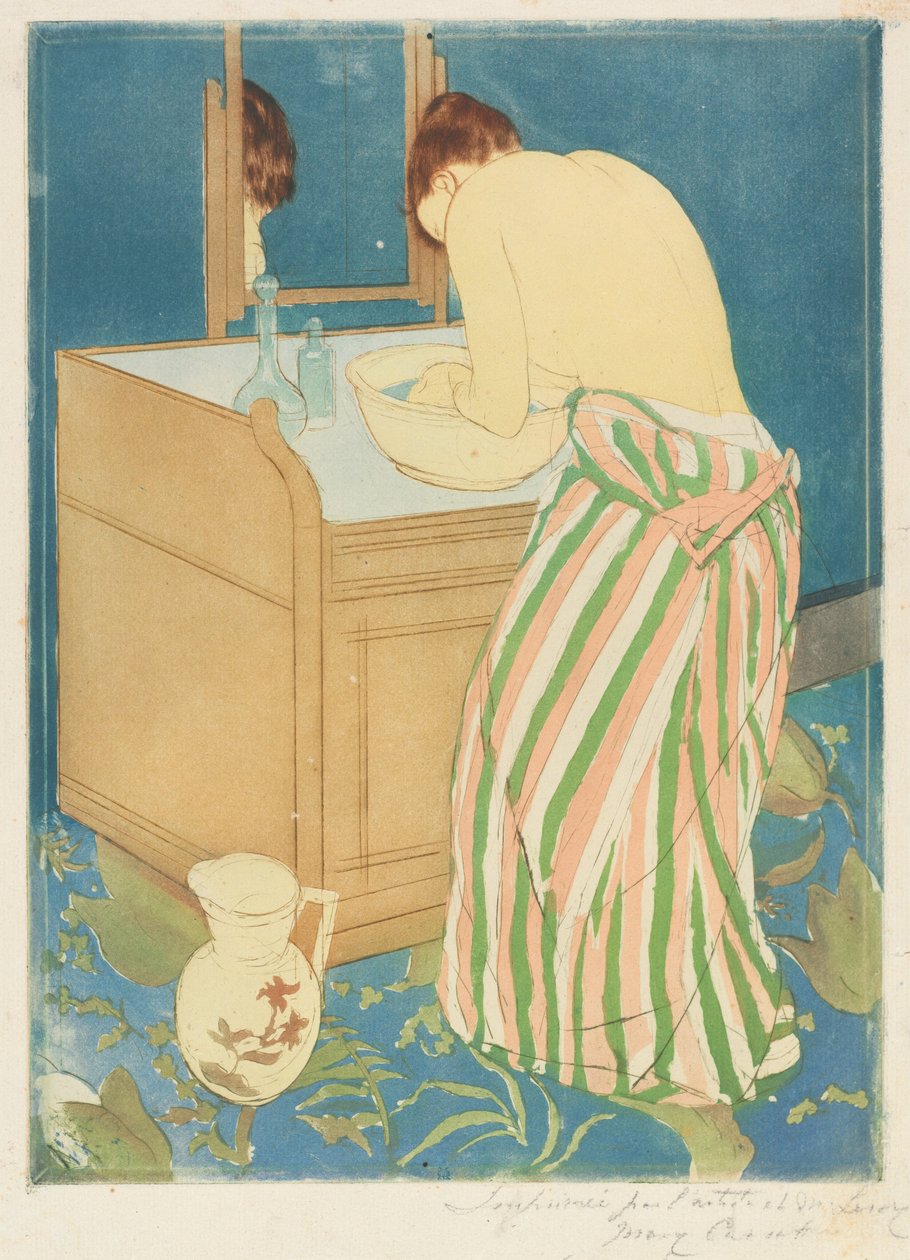 Femme au bain - Mary Cassatt