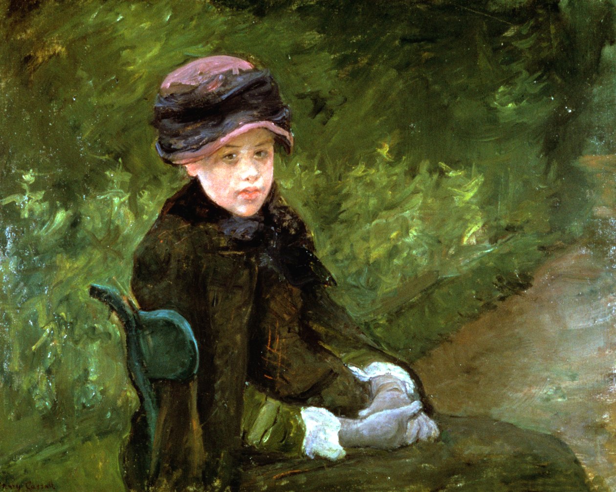 Jeune femme dans le parc, vers 1880 - Mary Cassatt