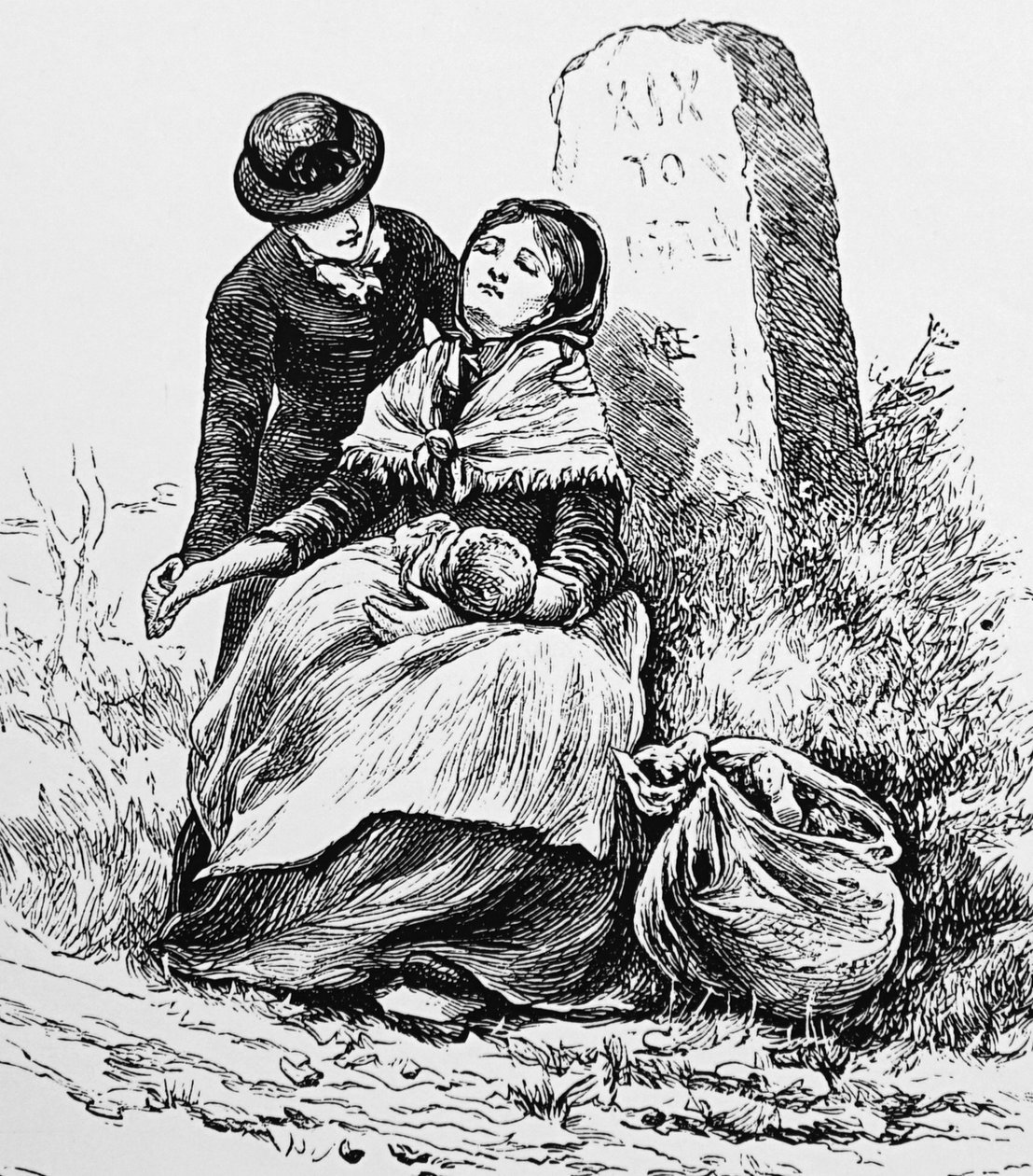 Une mère célibataire et son bébé trouvés épuisés au bord de la route - Mary Ellen Edwards