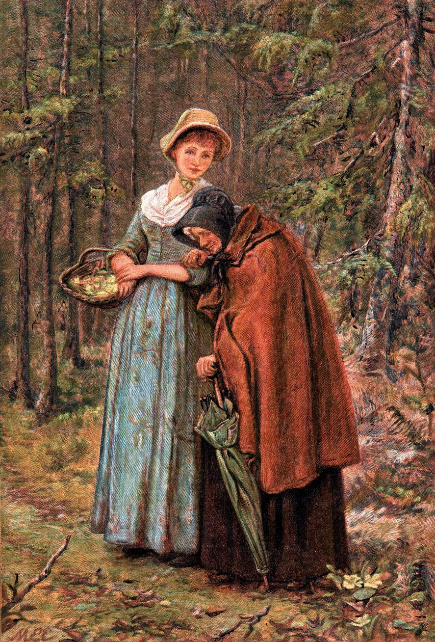 La feuille verte et la feuille sèche, 1887 - Mary Ellen Edwards