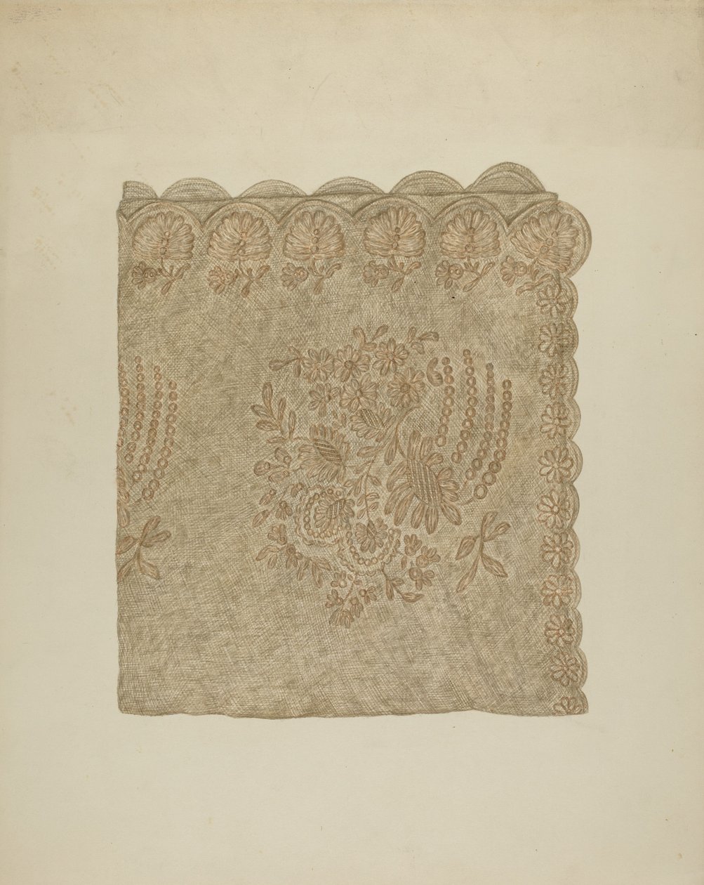 Voile de mariée, vers 1941 - Mary Fitzgerald