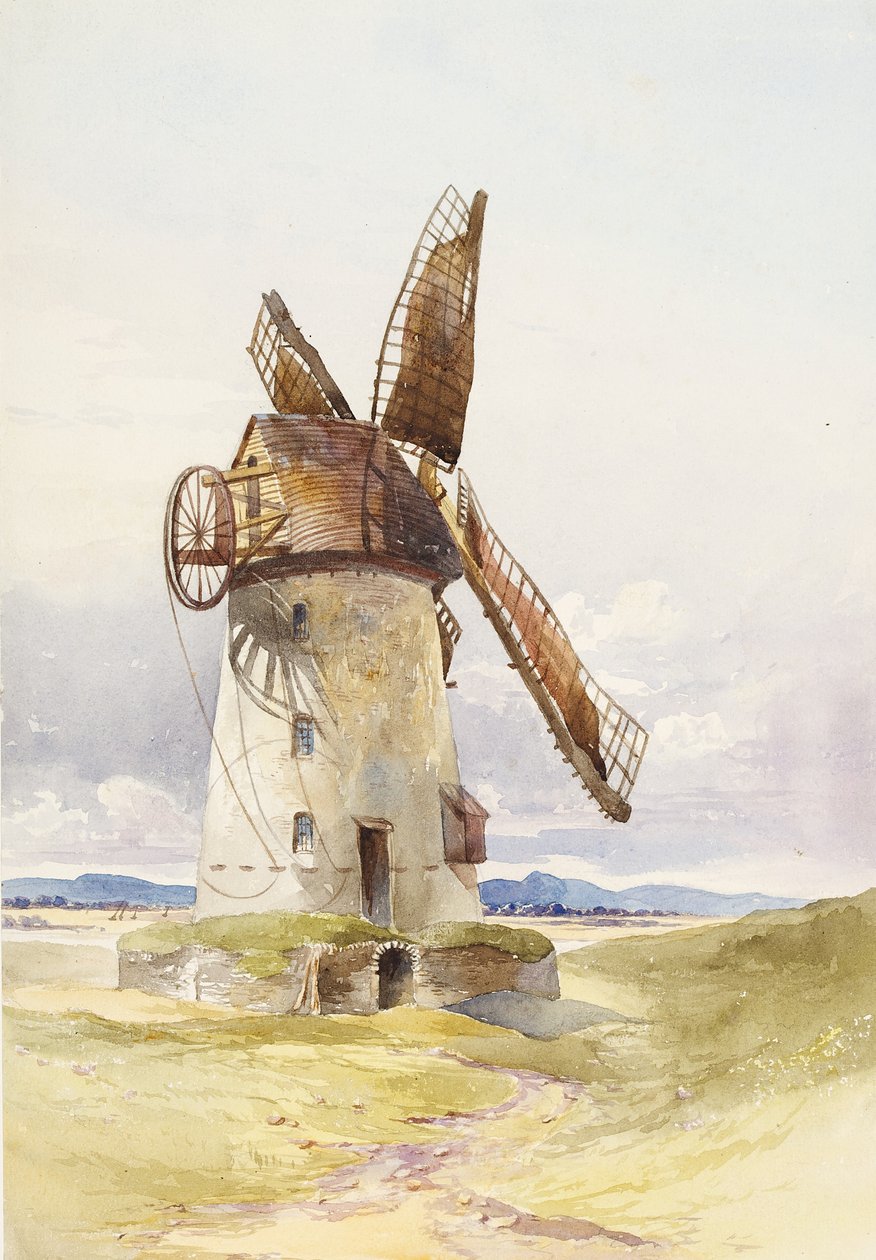 Moulin de Lytham, vers 1845-55 - Mary Harper