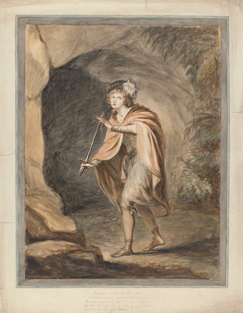 Imogen entrant dans la grotte, 