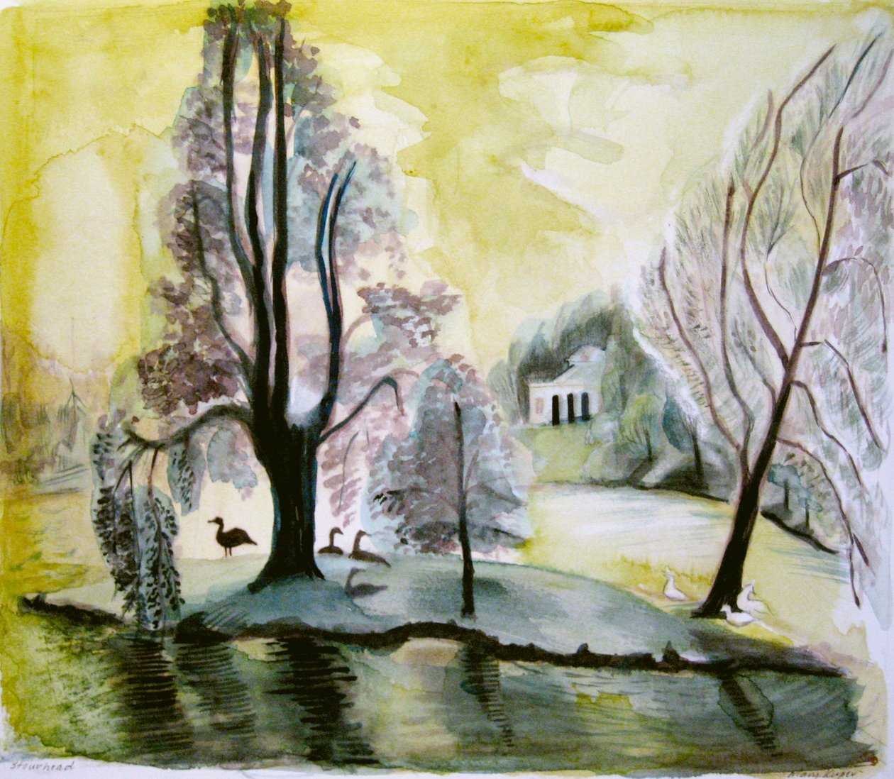 Stourhead, lac du soir, 2006 - Mary Kuper