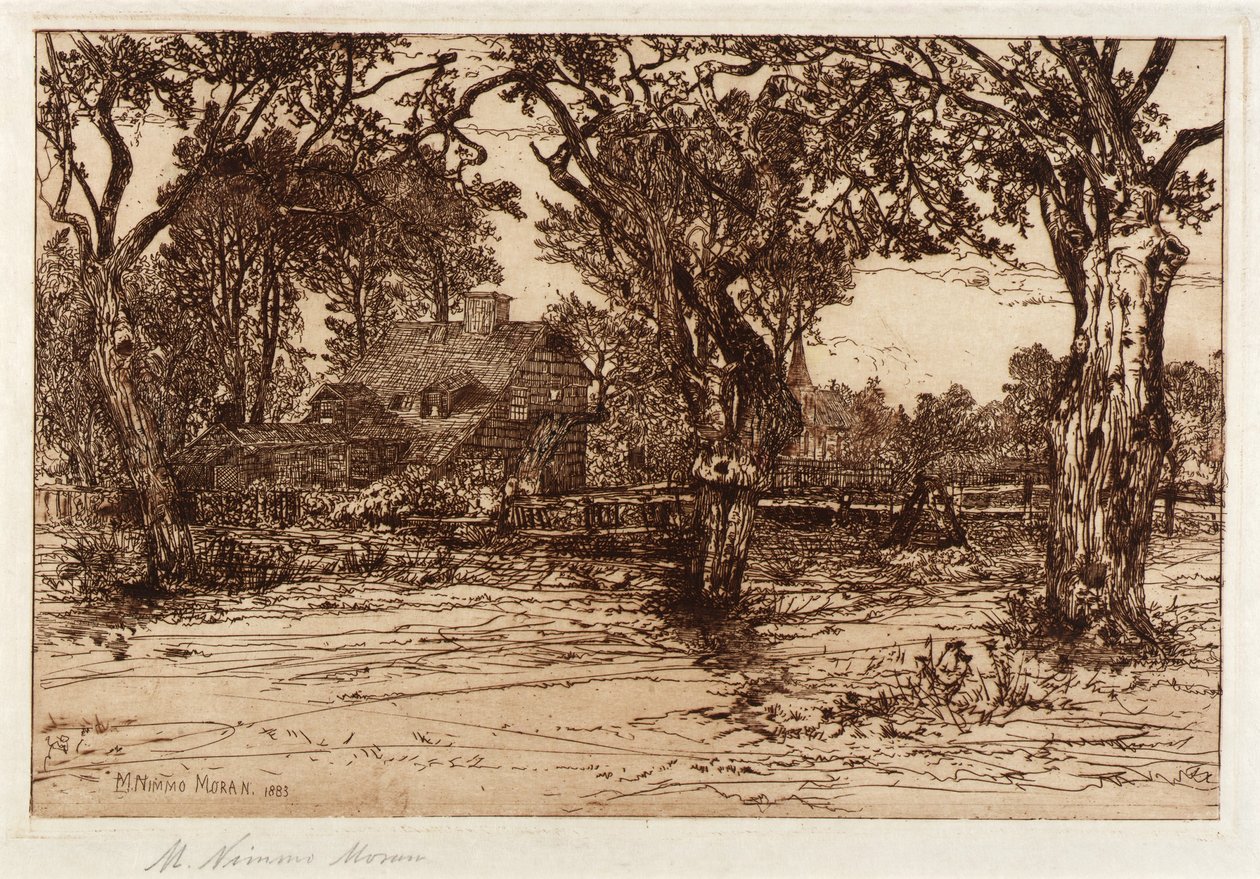 La maison de mes voisins - Easthampton - Mary Nimmo Moran
