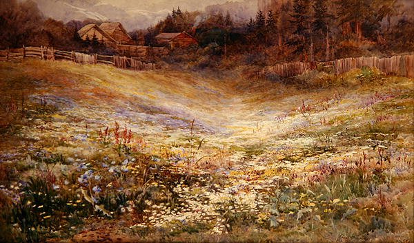 Un pré dans les Alpes - Mary Stevens