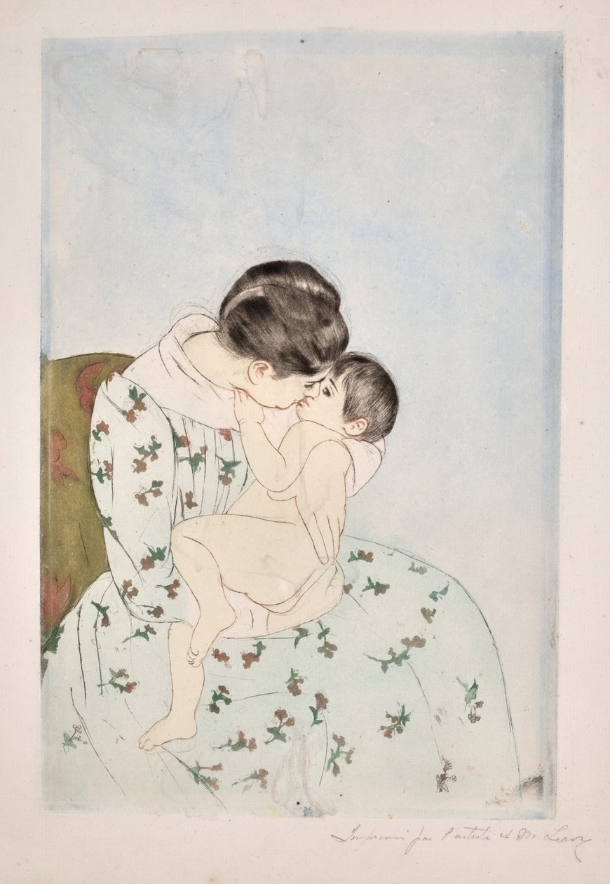 Baiser de la mère - Mary Stevenson Cassatt
