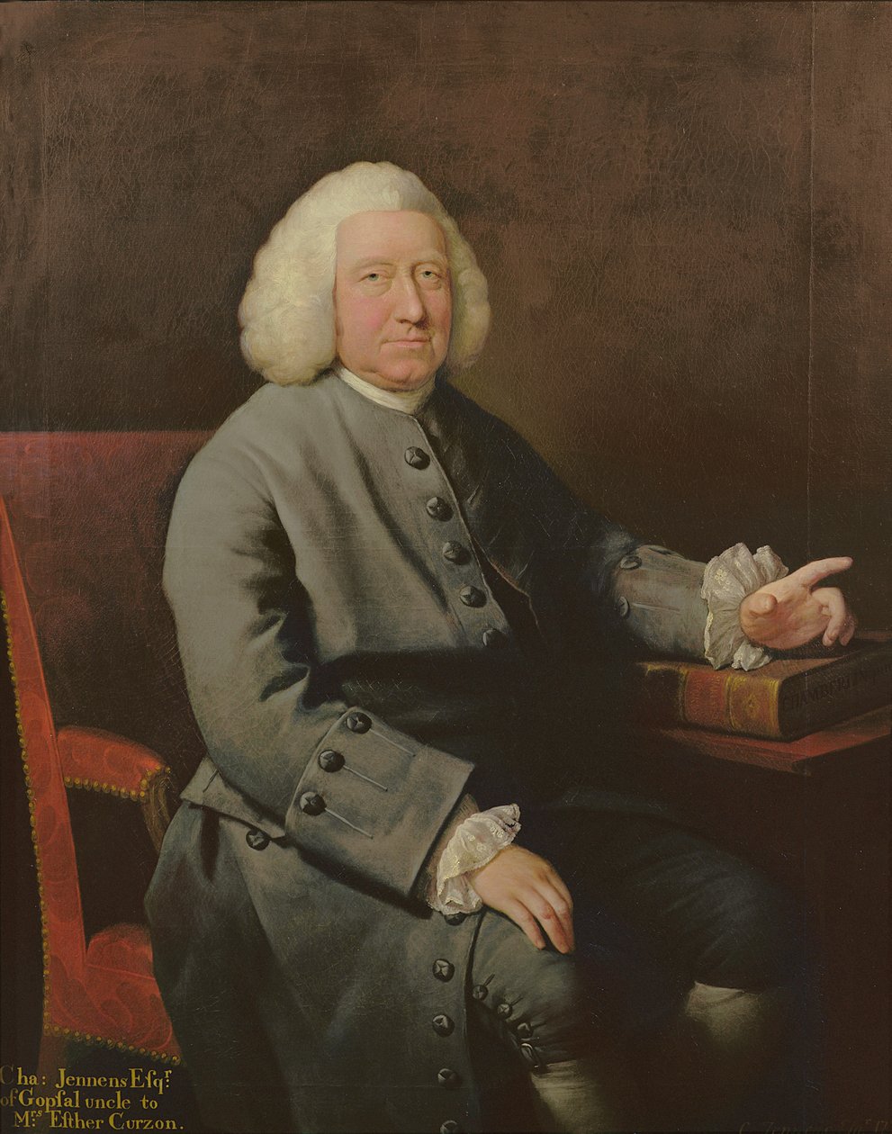 Portrait de Charles Jennens (1700-73), mécène et ami de Handel - Mason Chamberlin