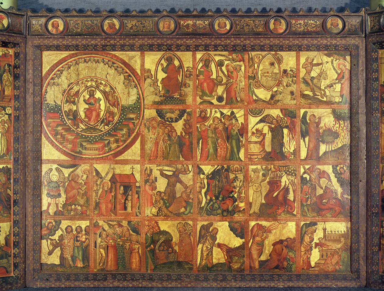 Retable avec 48 Scènes de l