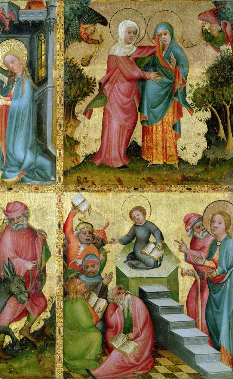 La Visitation et la Dispute avec les docteurs, de l
