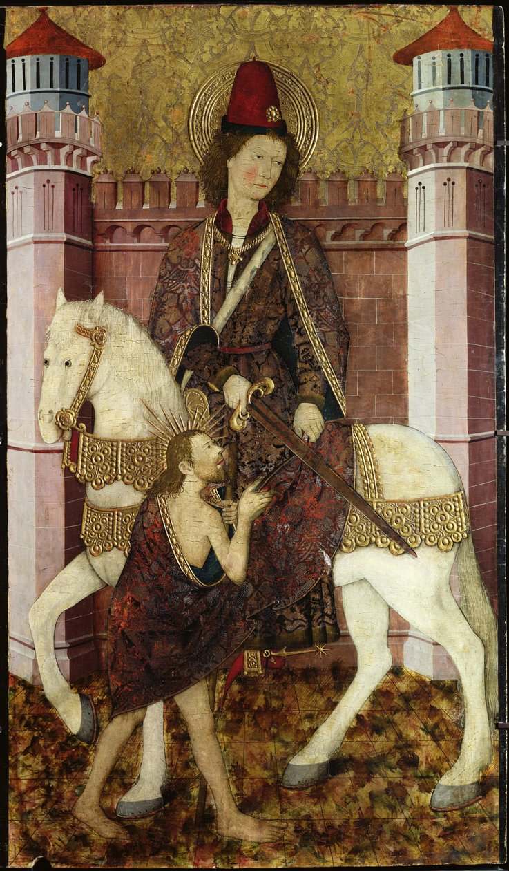 Saint Martin partageant son manteau - Master of Bonnat