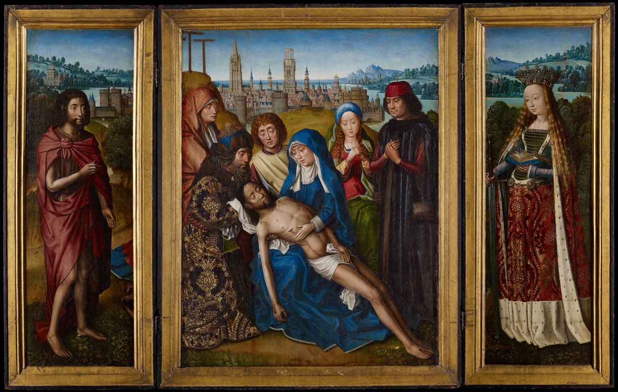 Lamentation avec Saint Jean-Baptiste et Sainte Catherine d