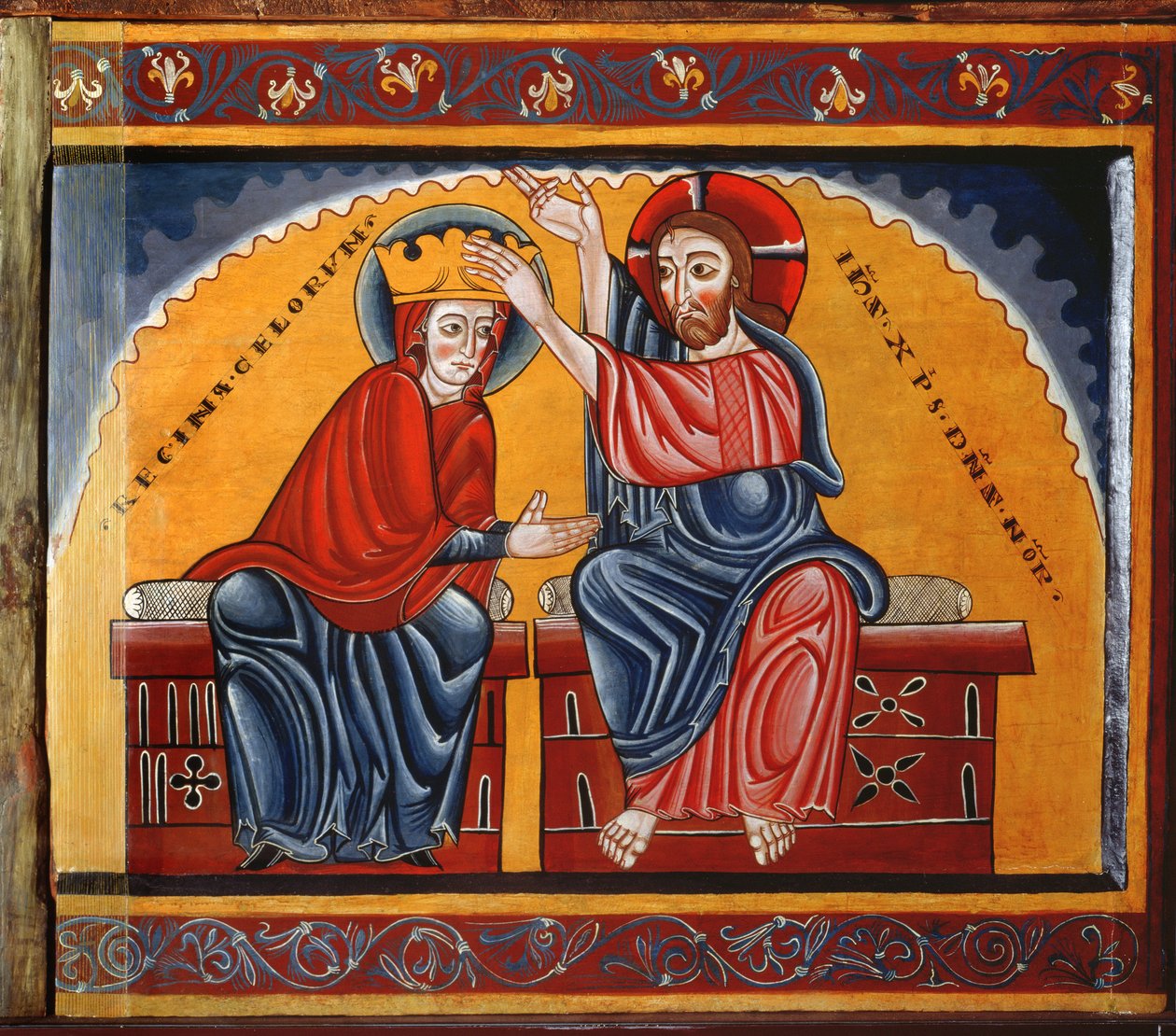 Couronnement de la Vierge - Master of Lluca