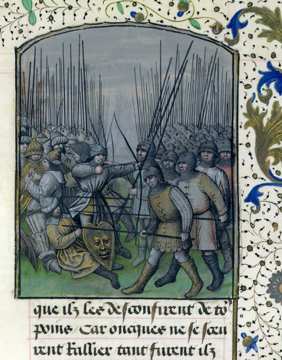 Ms 659 f.245 r. La bataille de Grenade en 1343, 1477 - Master of Mary of Burgundy