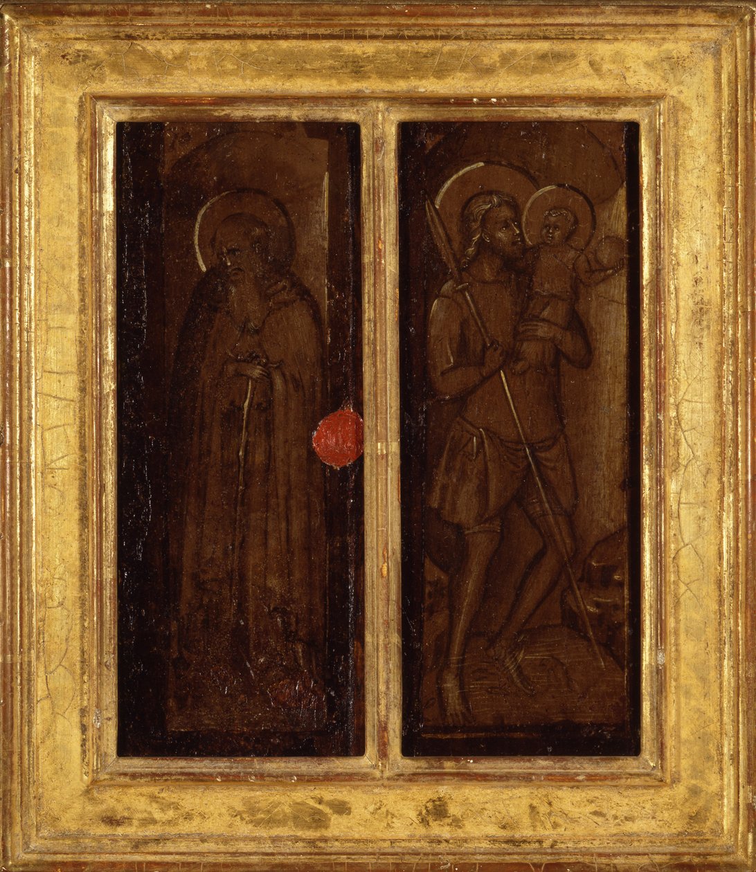 Dos des Saints Jacques, Antoine Abbé, François et Ansanus, c.1385-90 - Master of Panzano