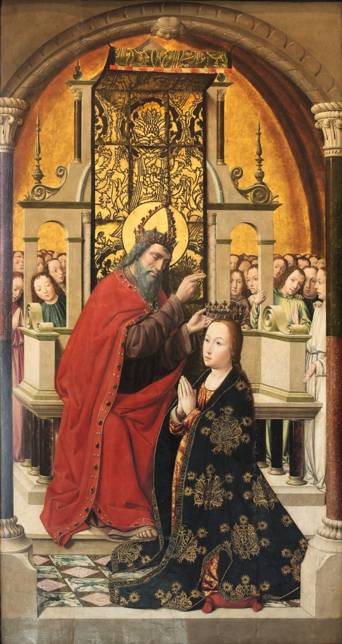Couronnement de la Vierge - Master of Santa Clara de Palencia