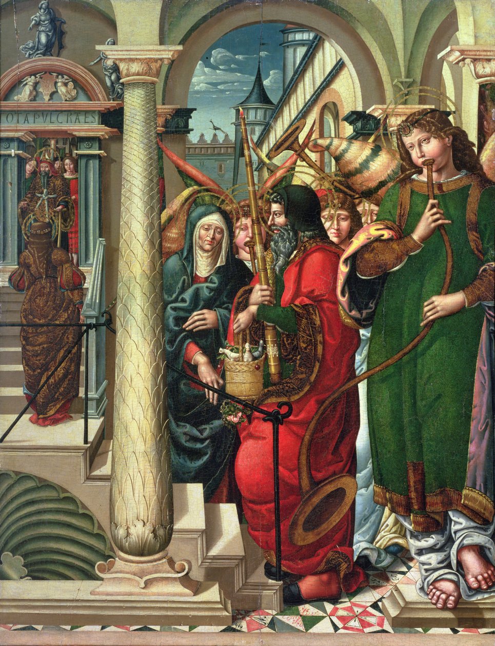 La présentation de la Vierge au temple, 1519 - Master of Sigena