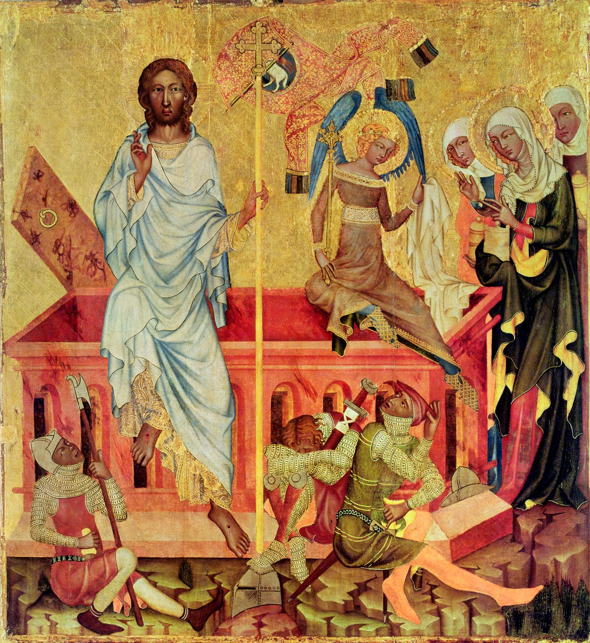 Résurrection du Christ, c.1350 - Master of the Cycle of Vyssi Brod