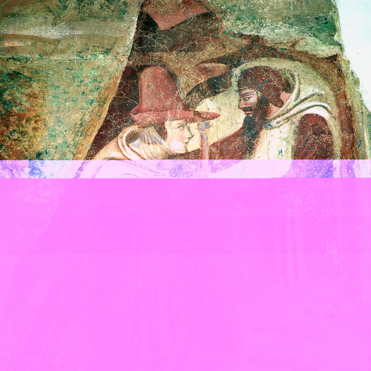 Pèlerin avec un moine, 1360-1370 - Master of the Triumph of Death
