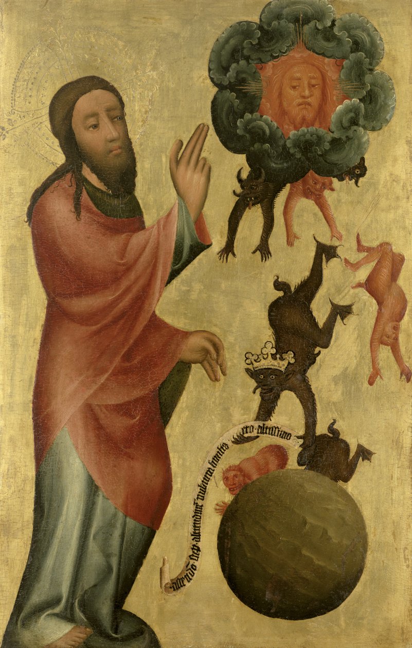Séparation de la lumière des ténèbres du grand autel de Saint-Pierre à Hambourg, le retable de Grabow, 1383 - Master Bertram of Minden