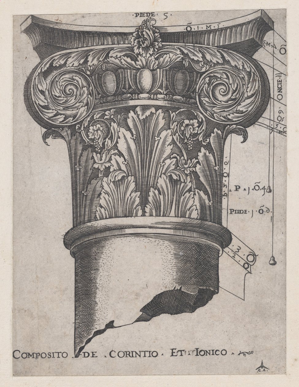 Speculum Romanae Magnificentiae: Composite de Corinthien et Ionique, vers 1537 - Master GA
