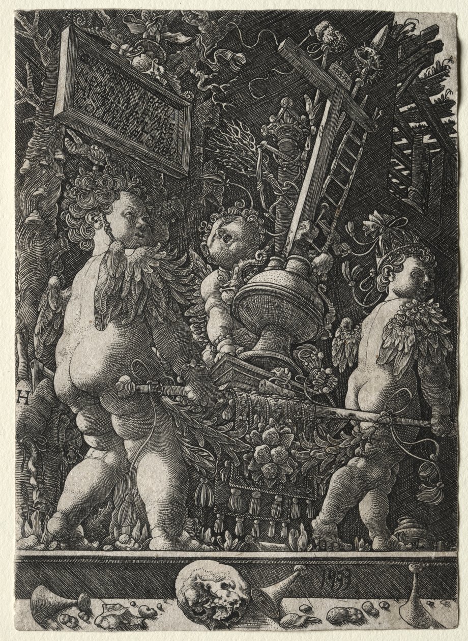 Anges portant les emblèmes de la Passion - Master H. L.