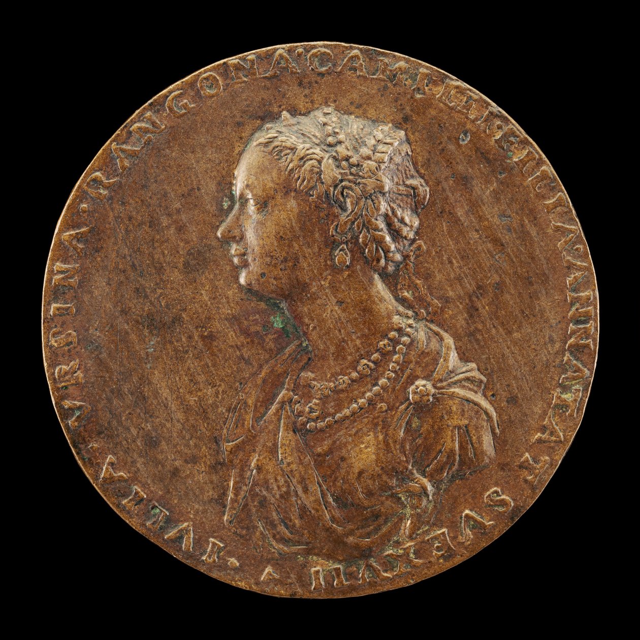 Guilia Orsini, 1537-1598, épouse de Baldossare Rangoni, vers 1554 [avers] - Master IAC. URB.