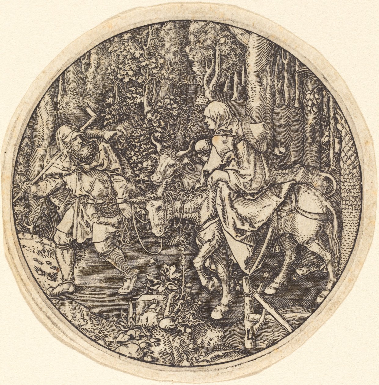 La Fuite en Égypte - Master L after Albrecht Dürer