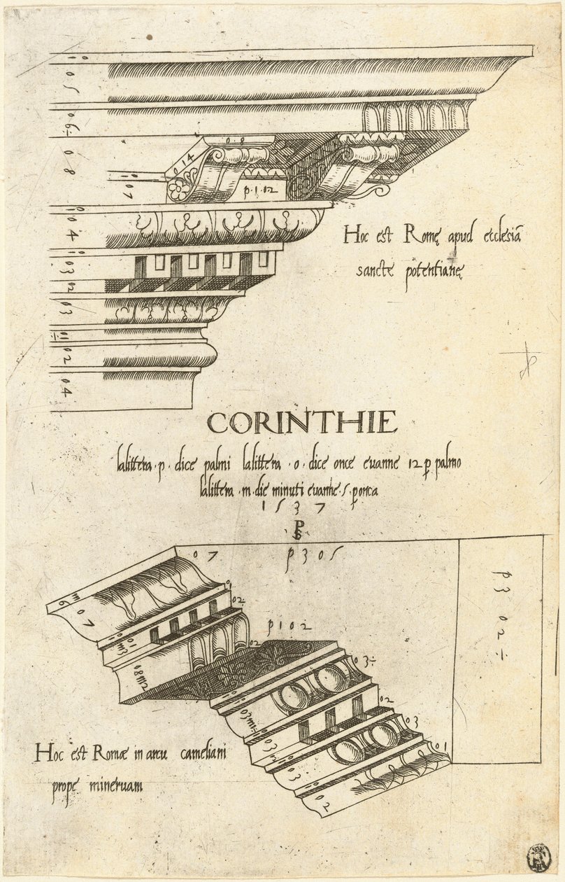 Entablements de Santa Pudenziana et l