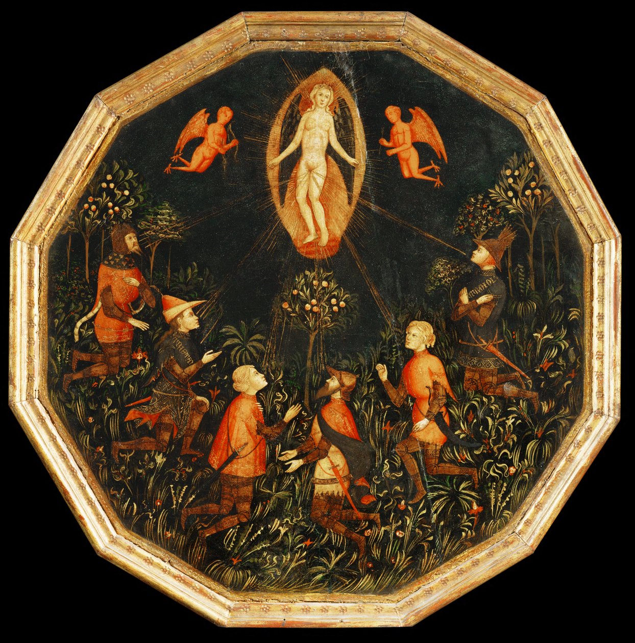 Le triomphe de Vénus, vénérée par six amants légendaires, première moitié du XVe ... - Master Taking of Tarento