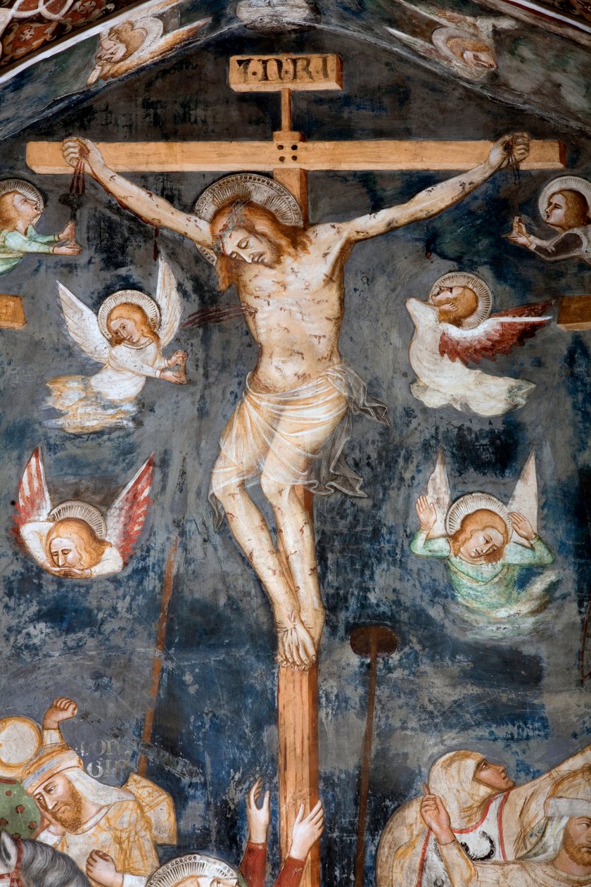 La Crucifixion (détail) - Master Trecentesco of Sacro Speco School