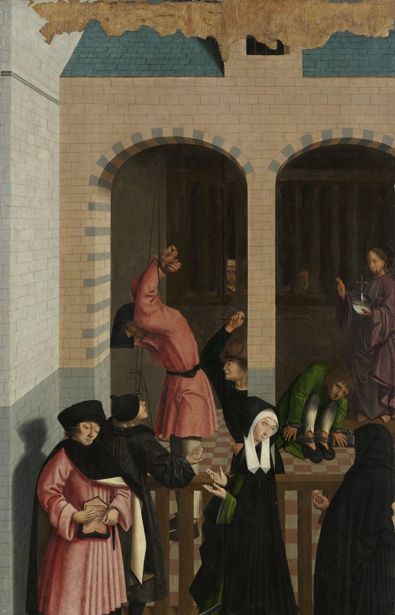 Les sept œuvres de miséricorde (détail) - Master of Alkmaar