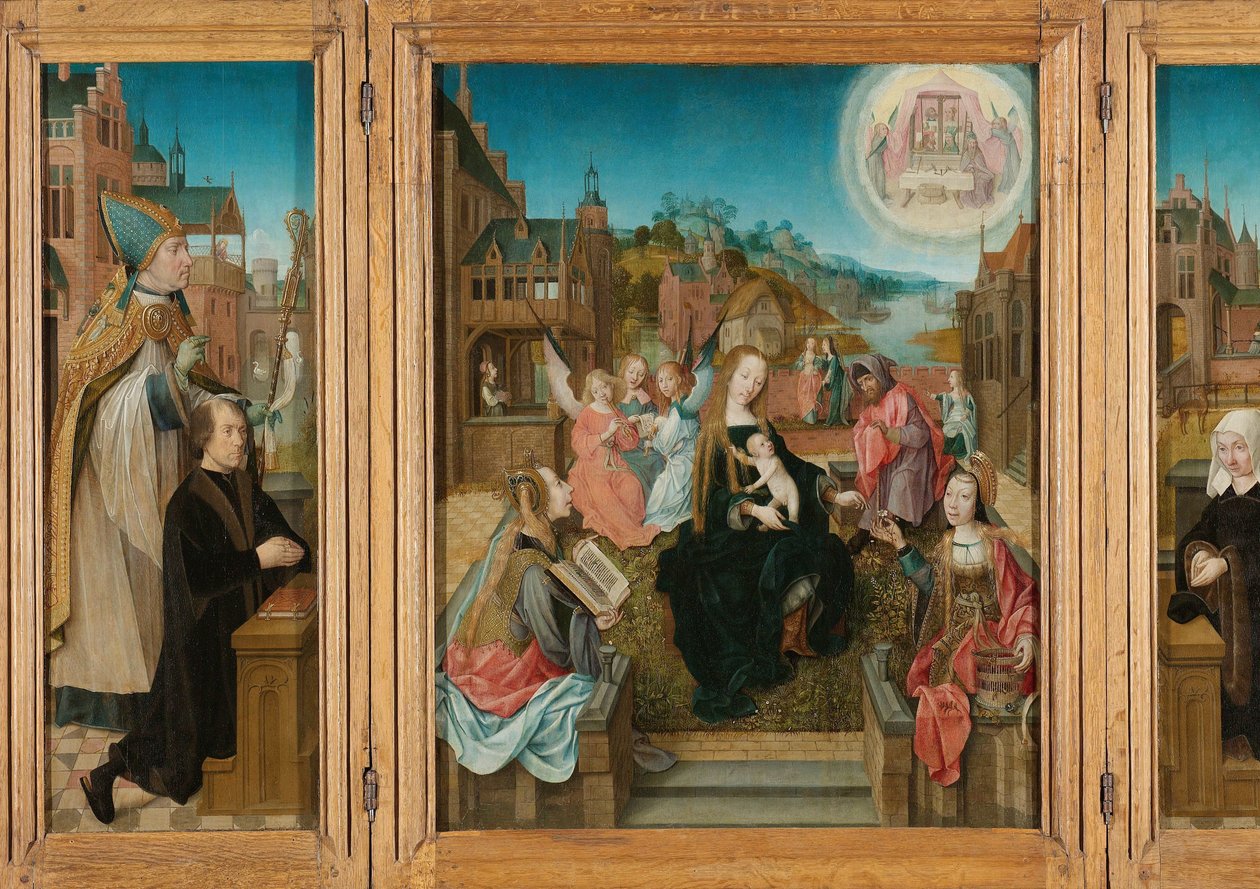 Triptyque avec la Vierge et l