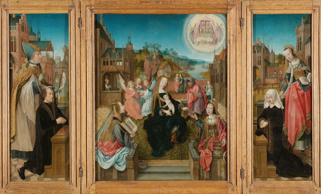 Triptyque avec la Vierge et l