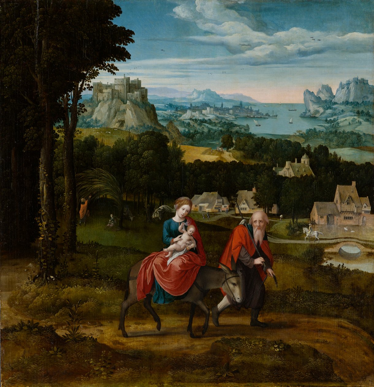 La Fuite en Égypte, vers 1530-1535 - Master of Female Half Lengths