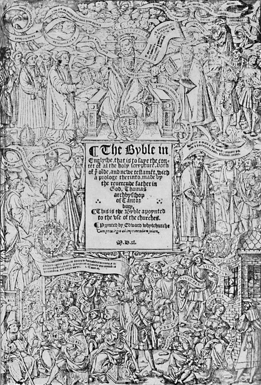 Page de Titre de la Grande Bible, 1540 - Master of Francois de Rohan