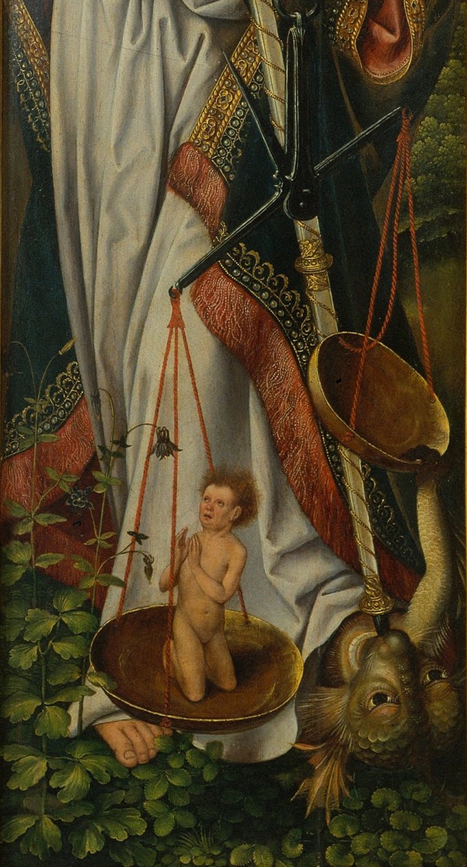 Triptyque du Baptême du Christ (détail) - Master of Frankfurt