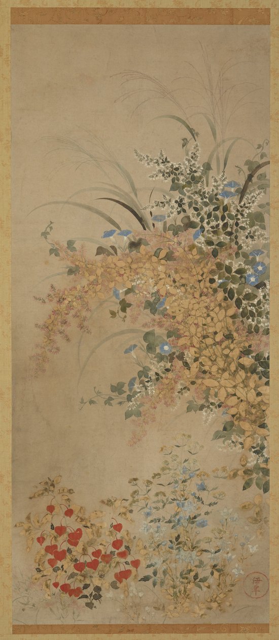 Fleurs et herbes, période Edo, 1600-1630 - Master of I nen Seal