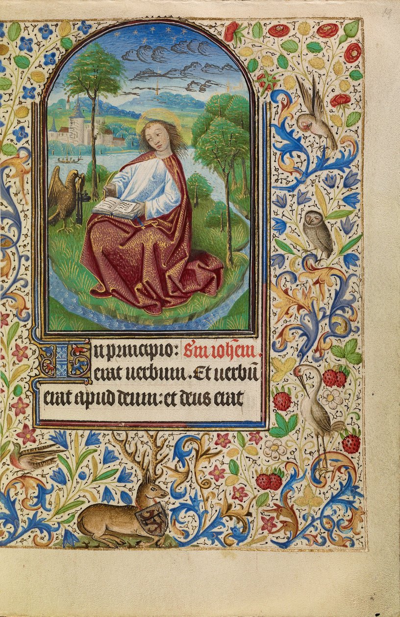 Saint Jean sur Patmos - Master of Jacques of Luxembourg