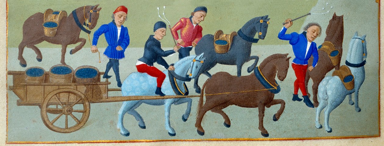La vendange et le transport (détail) - Master of Jean Rolin II