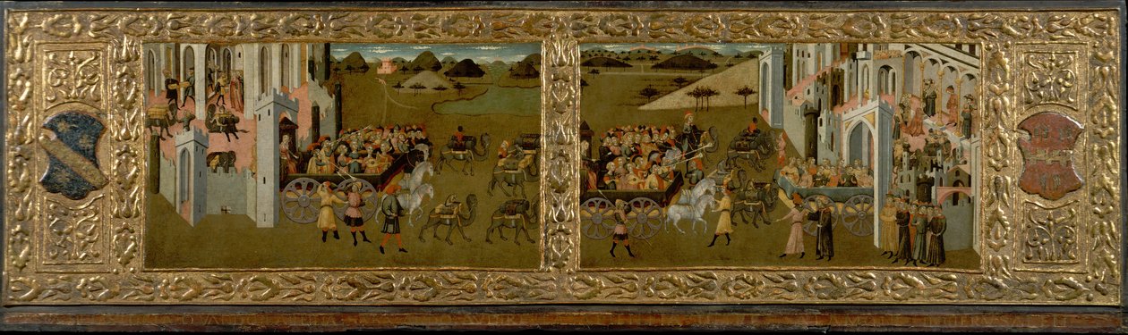 Le roi Salomon et la reine de Saba - Master of Lecceto