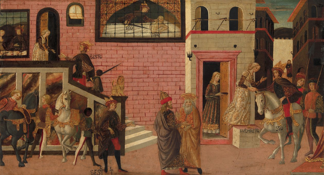 Le viol de Lucrèce, fin XVe-début XVIe siècle - Master of Marradi