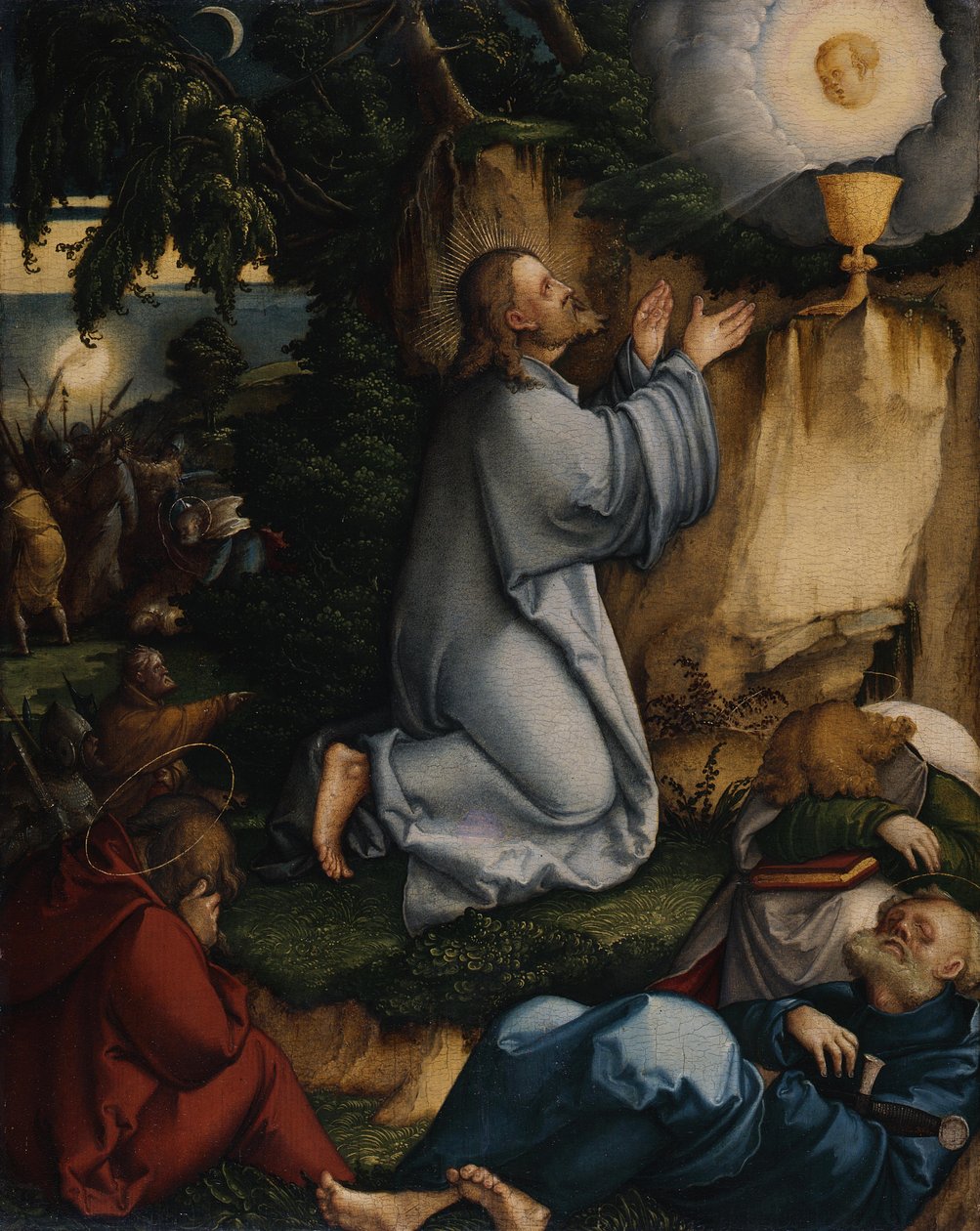 French : Le Christ au Mont des Oliviers Le Christ au Mont des Oliviers et l