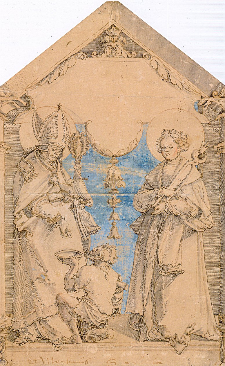 French : Les saints Martin et Apollonia - Master of Messkirch