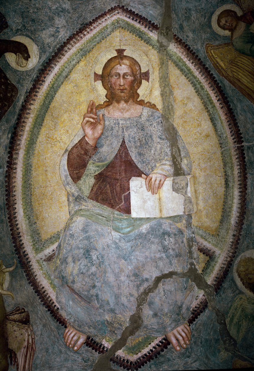 Rédempteur entre les quatre évangélistes - Master of Mocchirolo