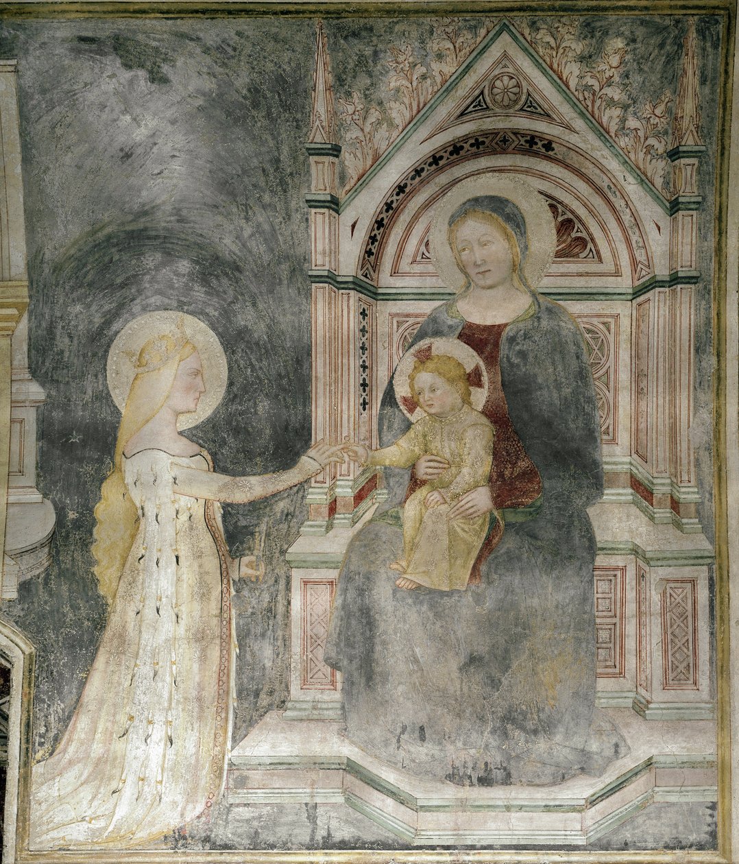 Mariage spirituel du Christ avec Sainte Marie-Madeleine, détail - Master of Mocchirolo